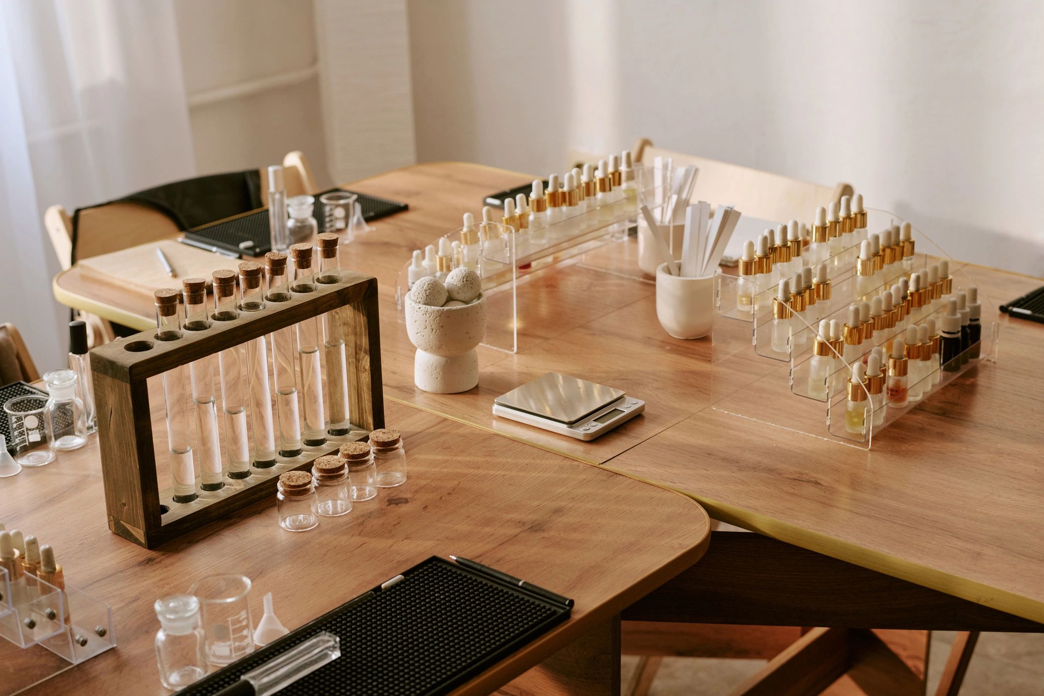 Laboratory testing tools and sample bottles